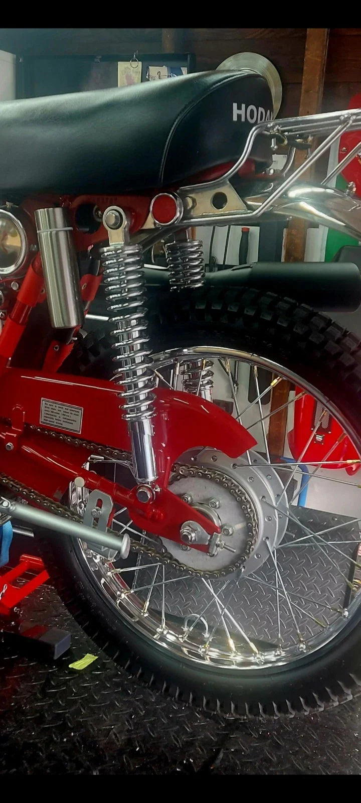 350mm Chrome Shock Absorbers for Honda XL125K