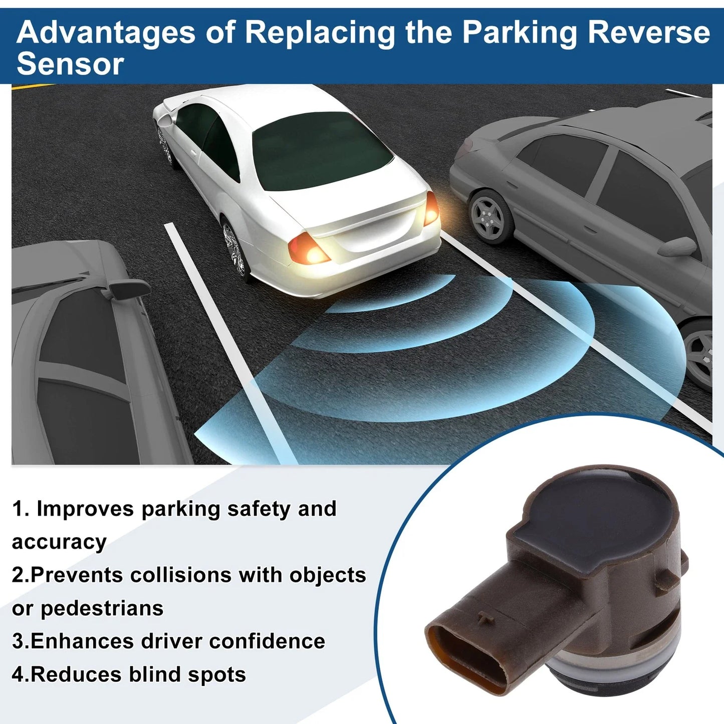 Reverse Parking Sensor Black for BMW X3 (2011-2017)