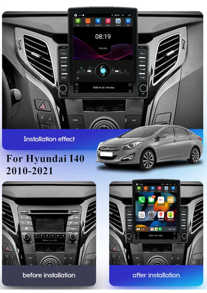 Carplay Stereo Radio GPS Head Unit 4+32GB for Hyundai i40 (2010-2021)
