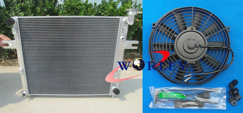 Aluminum Radiator & Fan for Jeep Grand Cherokee WJ/WG 4.7L V8 (1999-2005)