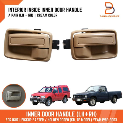 Inside Door Handle Beige LH RH for Holden Rodeo Ute (1988-2003)