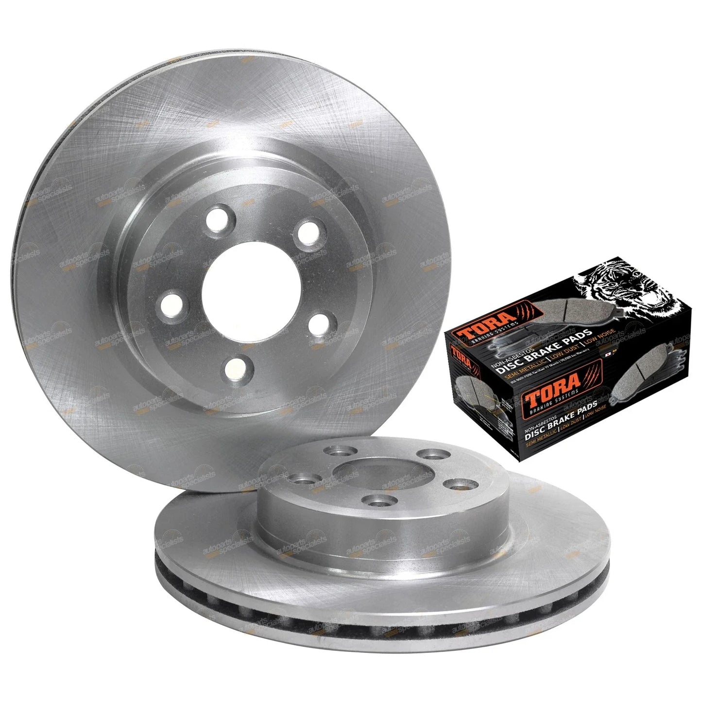 Front Disc Rotors + Brake Pads for Ford Territory MK RWD AWD (2004-2014)