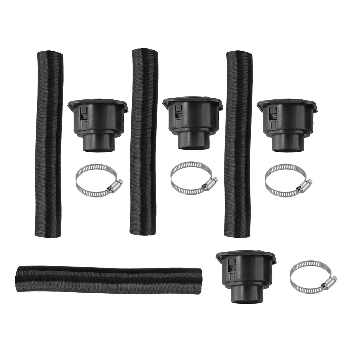 4pc 42mm Heater Duct Pipe Tube Air Vent Outlet for Diesel Heater 4-Hole Car