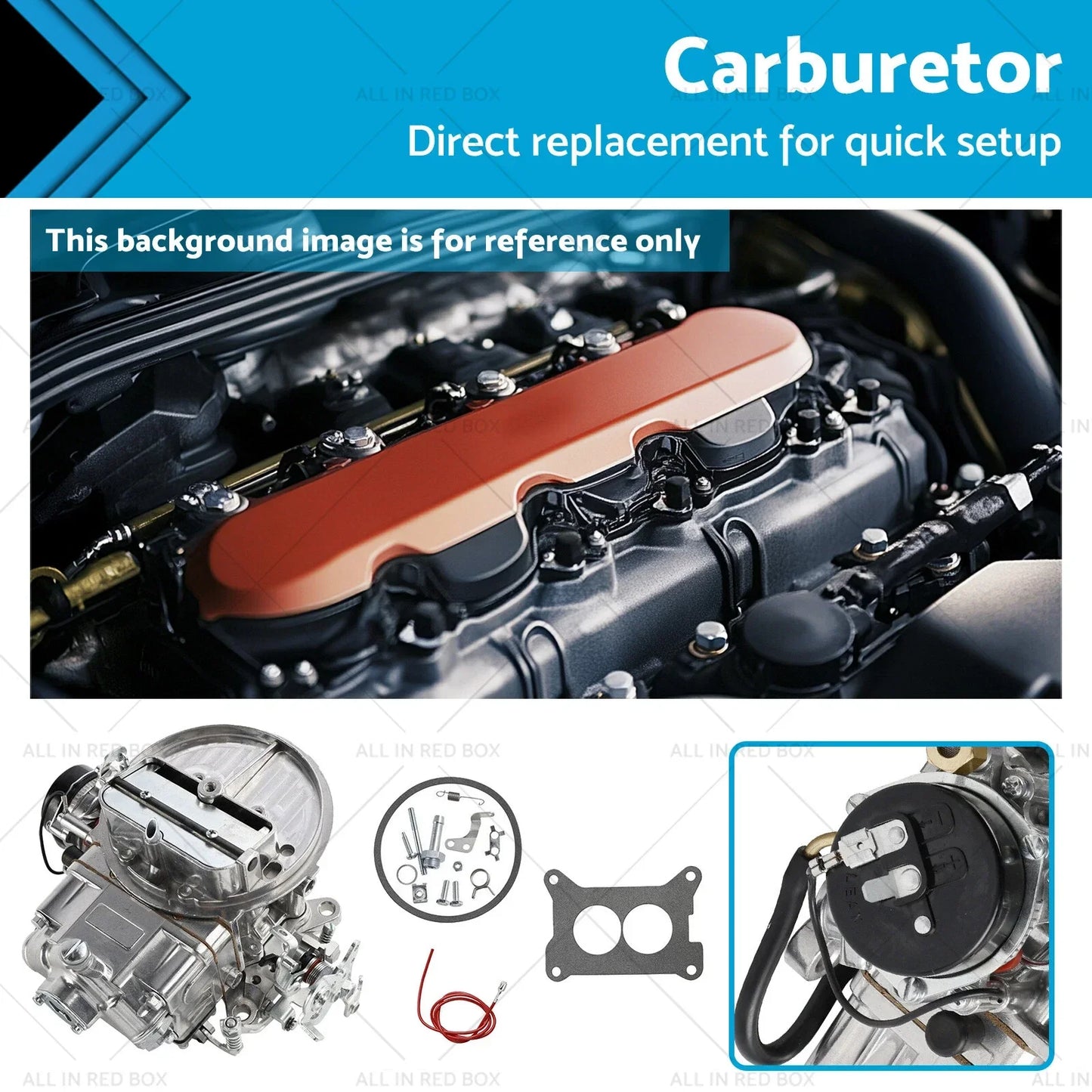 Electric Choke Carburetor 2-Barrel for Holley 0-80350 2300 350CFM