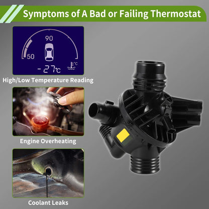 Engine Coolant Thermostat Housing Assembly for BMW F25 X3 (2010-2012)