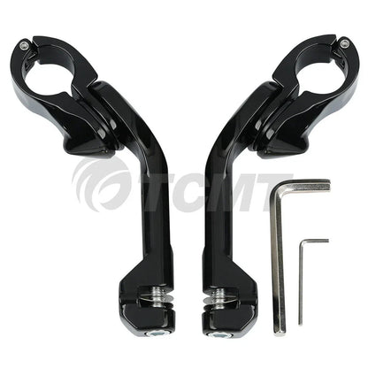 1 1/4" Highway Bar Engine Guard Footpegs for Harley Touring