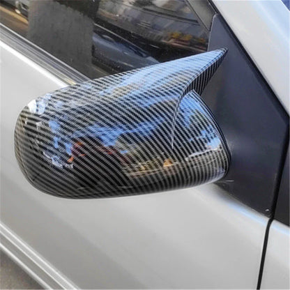 Carbon Fiber Look Rearview Mirror Cap Cover Trim Set for 2007-13 Toyota Corolla