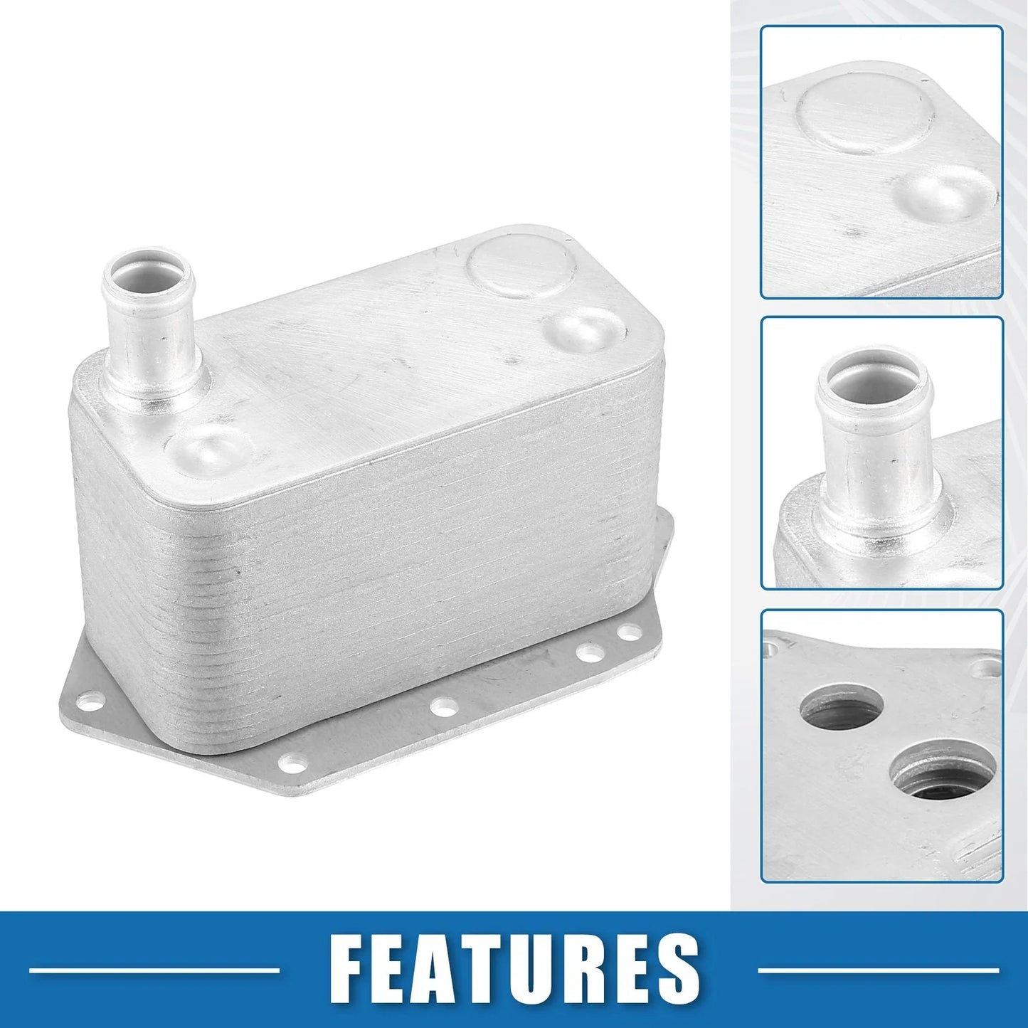 Oil Cooler for BMW X5 (2009 - 2013) Silver Tone