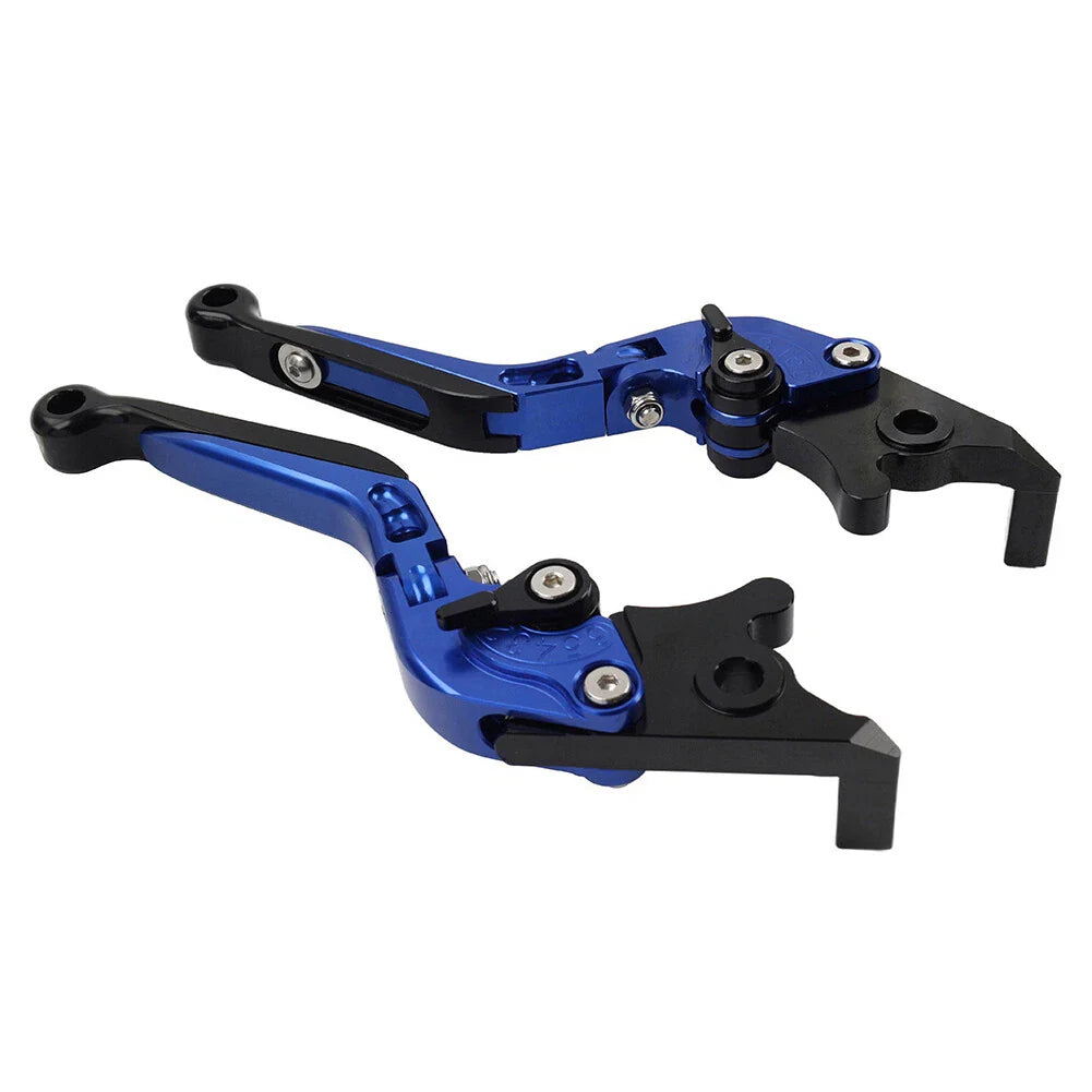 CNC Blue Extendable Brake Clutch Levers for Kawasaki Z900RS ZX6R (2018-2022)