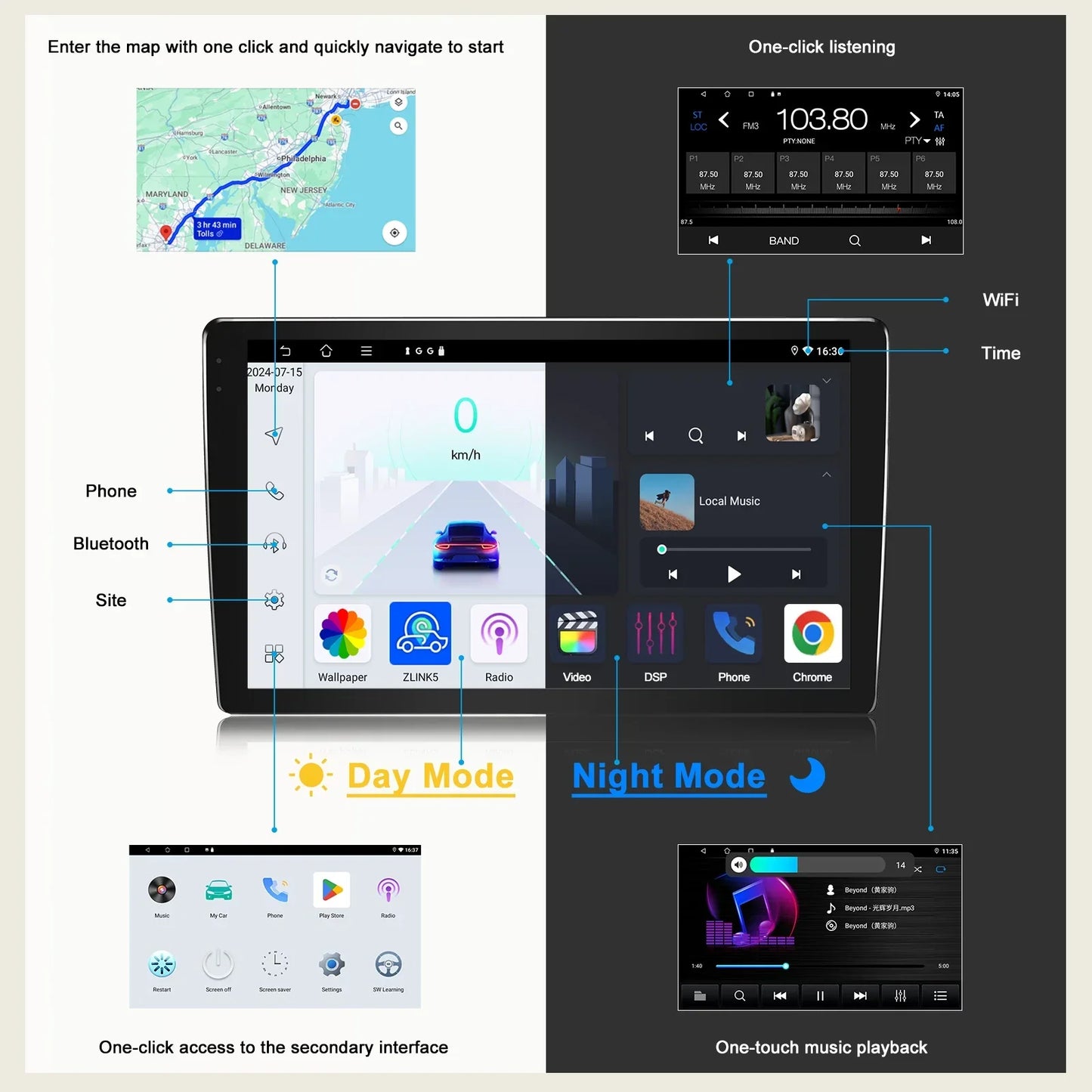 10" Apple CarPlay Android Auto Head Unit for Renault Trafic (2011-2014)