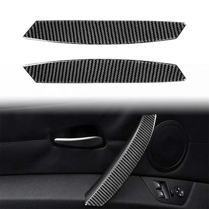 Carbon Fiber Interior Door Handle Cover Stickers for BMW Z4 (2003-2008)