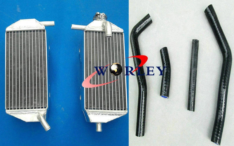 Aluminum Radiator + RED Hoses for Yamaha YZF450 YZ450F (2010-2013)
