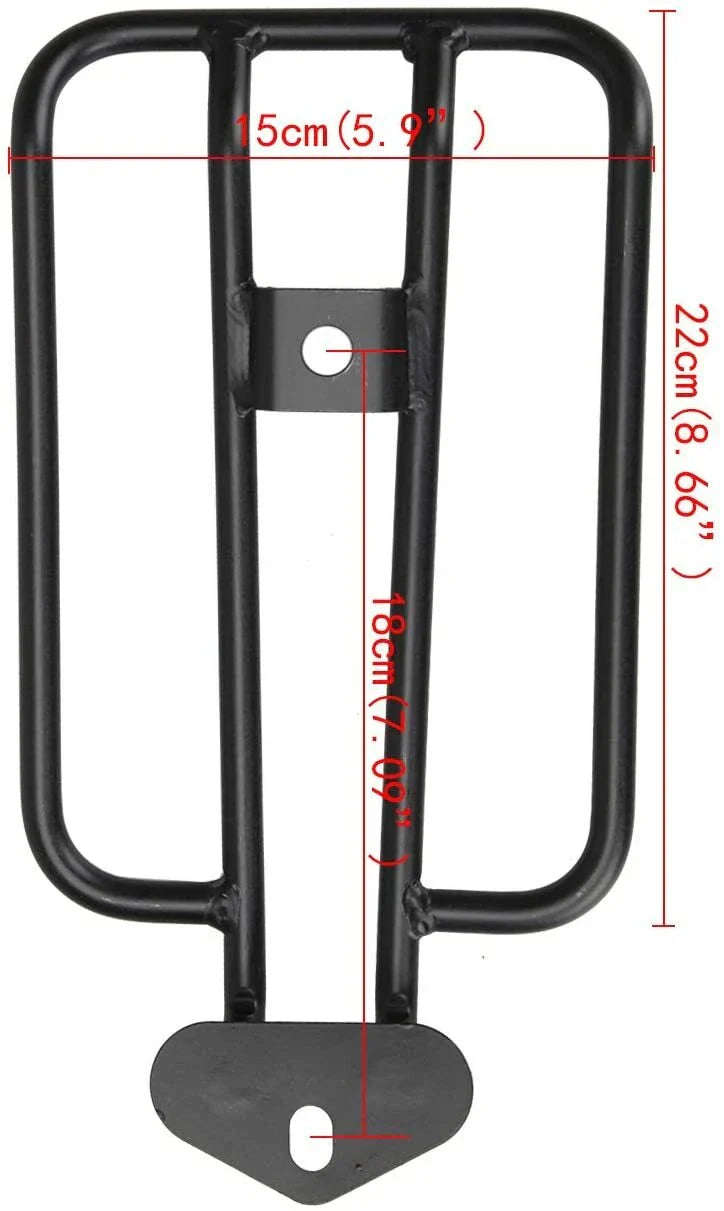 Black Solo Seat Luggage Rack for Harley Sportster XL883 XL1200 04-15