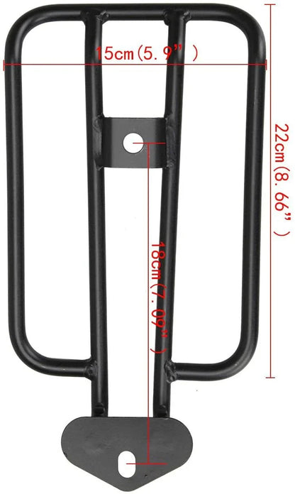 Black Solo Seat Luggage Rack for Harley Sportster XL883 XL1200 04-15