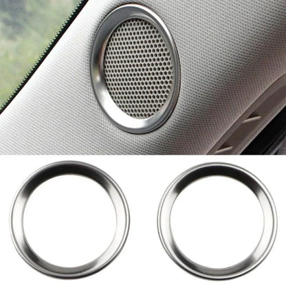 2 x Car A Pillar Speaker Ring Frame Sound Circle Trim for Mazda CX-5 (2017–2022)