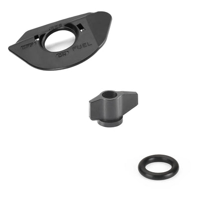 Fuel Valve Tank Petcock + Lever + Fuel Mark Plate for Honda TRX 450R 450ER