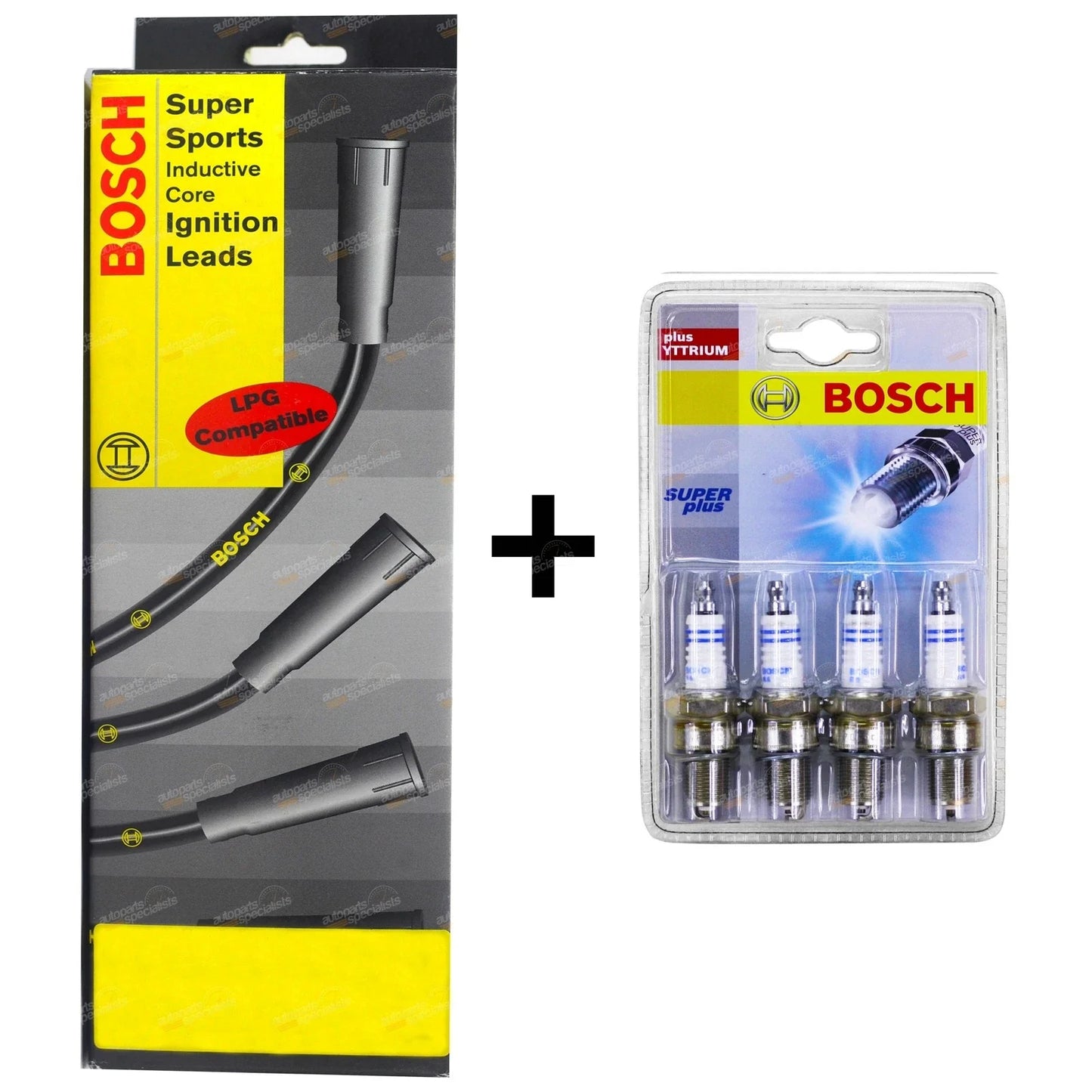 Spark Plugs + Ignition Leads Kit 1.3L 1.5L for Laser KA KB (1981 - 1985)