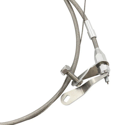 Stainless Braided Kick Down Cable for Ford C6 Transmission (1966-1986)