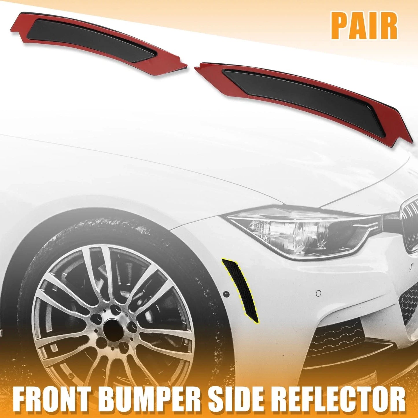 Pair Bumper Reflector for BMW 3 Series E90 E91 LCI (2009 - 2011)