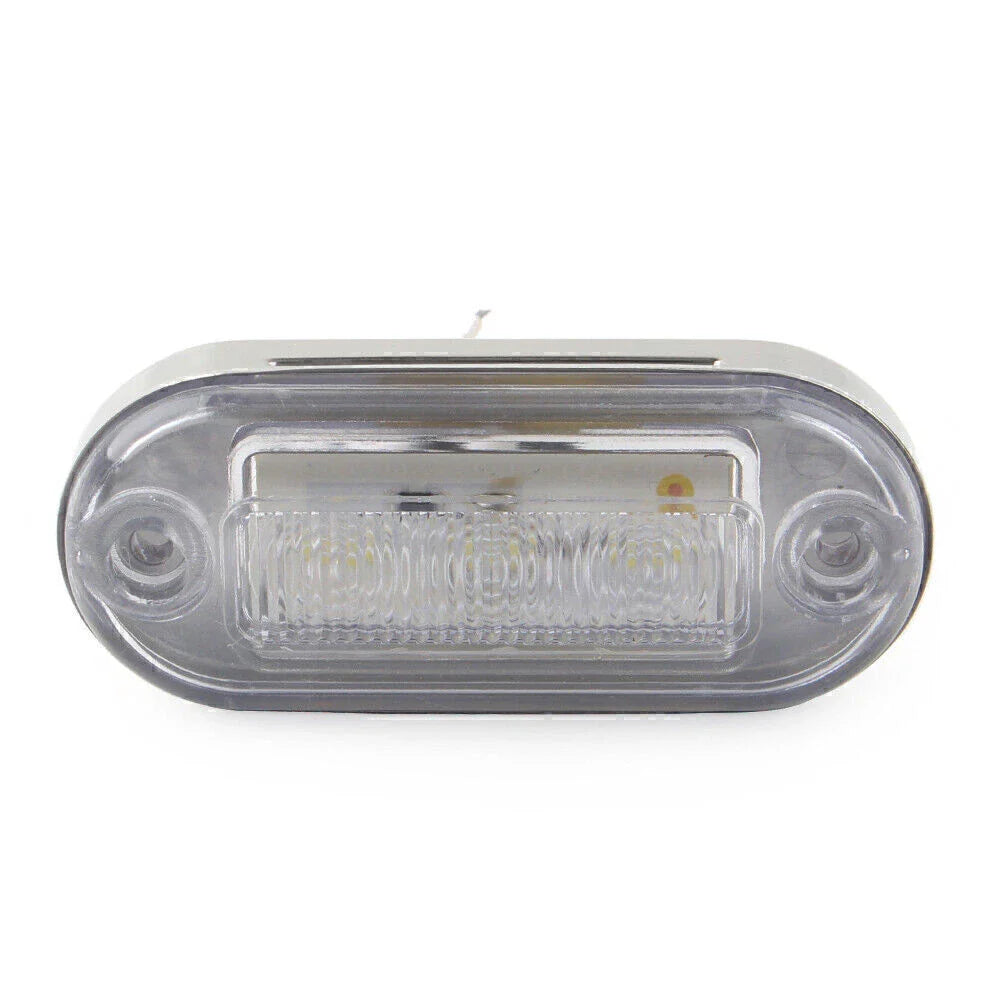 3 x 12V SMD LED Signal Light Lamp White Indicator for Truck Trailer RV Boat