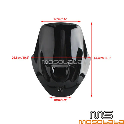 Black Headlight Fairing Windshield for Ducati Diavel V4 (2023-2025)