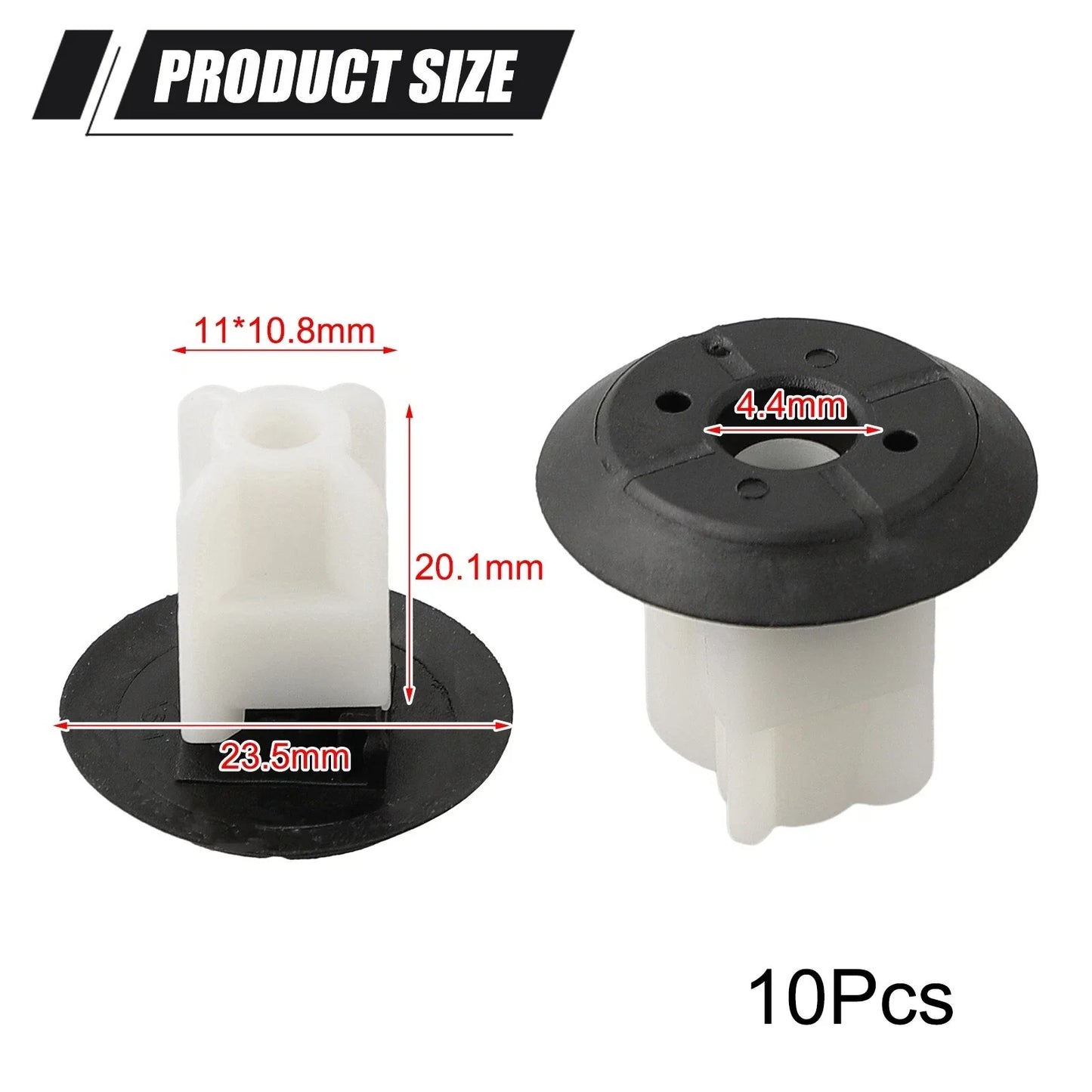 Plastic Interior Trim Clip 10-Pack for Vehicle
