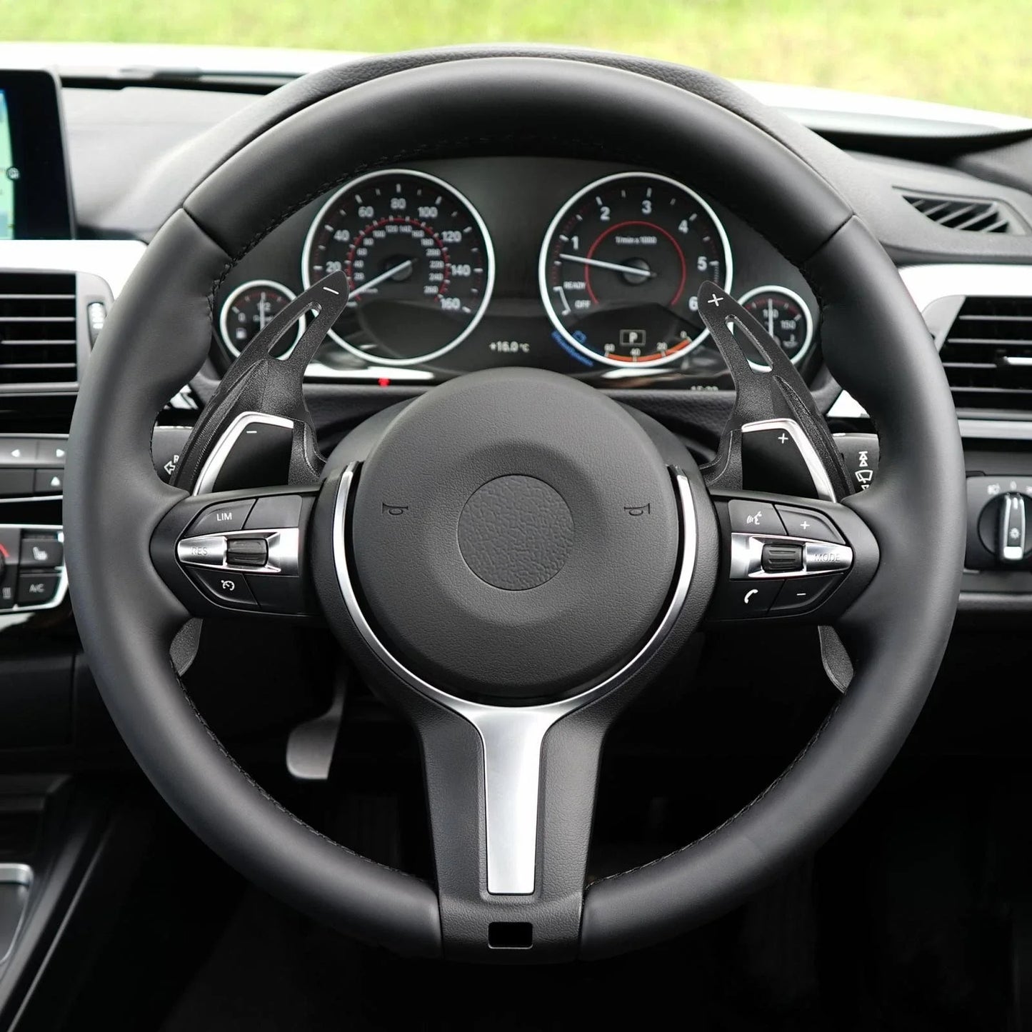 Black Steering Paddle Shifter Extend Cover for BMW 435i 220i