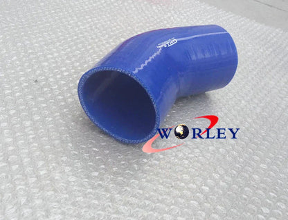 45 Degree Bend Elbow Silicone Joiner Radiator Hose 102mm 4" for Car
