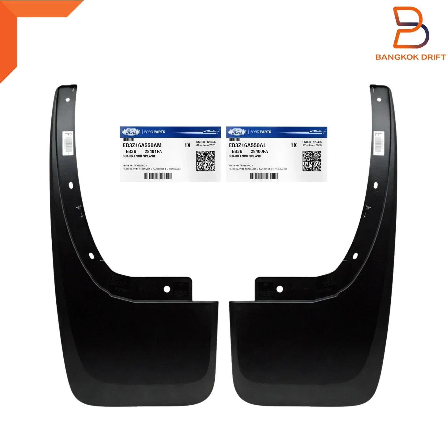 Rear Mudflap Splash Guard for Ford Ranger T6 PX (2011-2022)