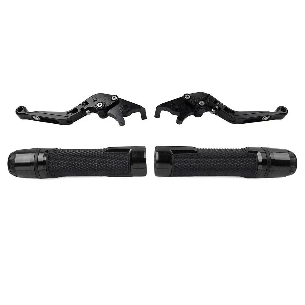 Black Folding Brake Clutch Lever Grip Set for Yamaha FZ MT 07 09 (2014-2020)