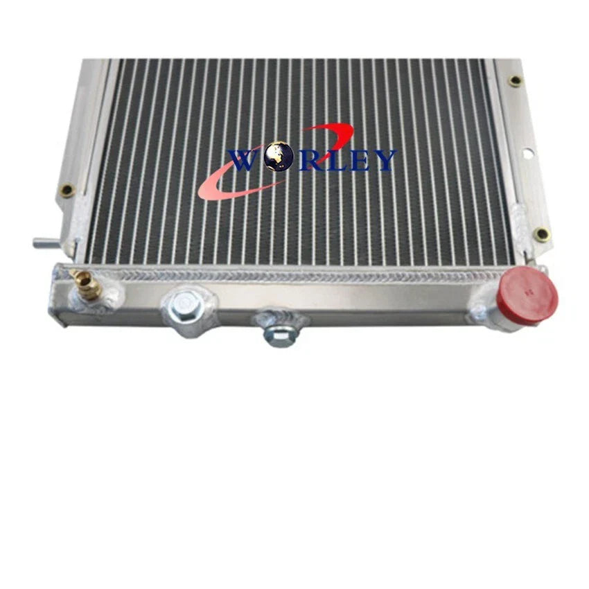 Aluminum Radiator + Fan for Subaru Leone L Series Wagon 1.6L 1.8L (85-94)