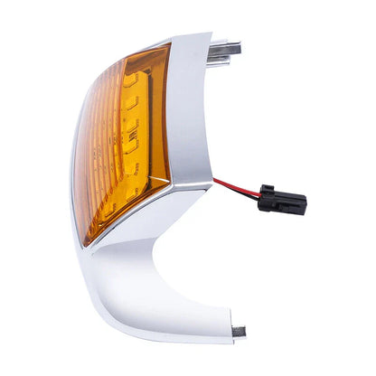 Chrome Orange Front Fender Tip Light for Harley FLHT FLT FLHS FLHR (1980-2013)