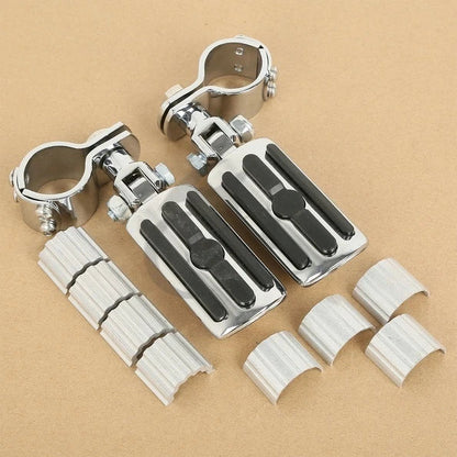 22mm 25mm 32mm 35mm Adjustable Chrome Footpeg Clamps for Harley Sportster XL