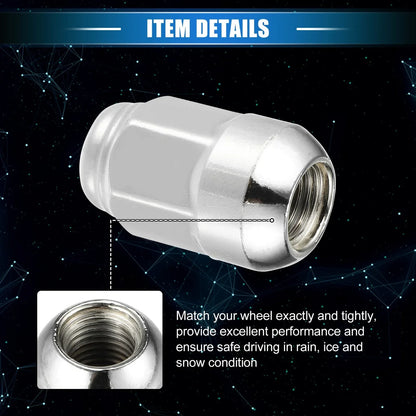 5 Pcs M12x1.5 Wheel Lug Nuts for Honda CR-V (Compatible, Durable)