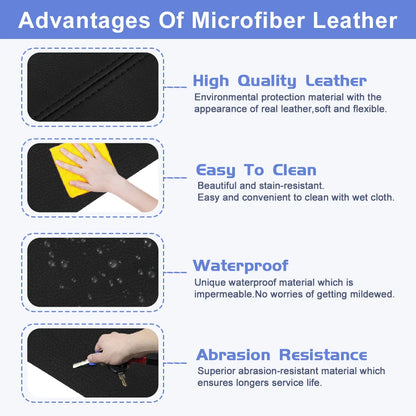 Front Door Panels Armrest Covers 2 x Black for Honda CR-V (2007-2012)