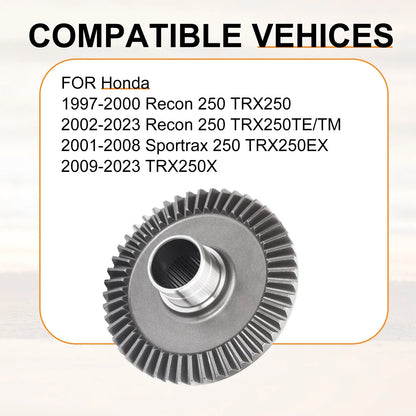 Rear Final Drive Ring Gear for Honda Recon 250 TRX250 TE/TM (1997–2023)