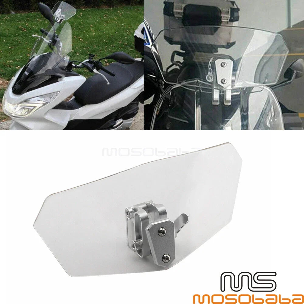 Windshield Extension Air Deflector for Harley Honda Aprilia
