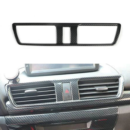 Air Outlet Vent Trim Cover Anti-corrosion Black Carbon Fiber for Accessories