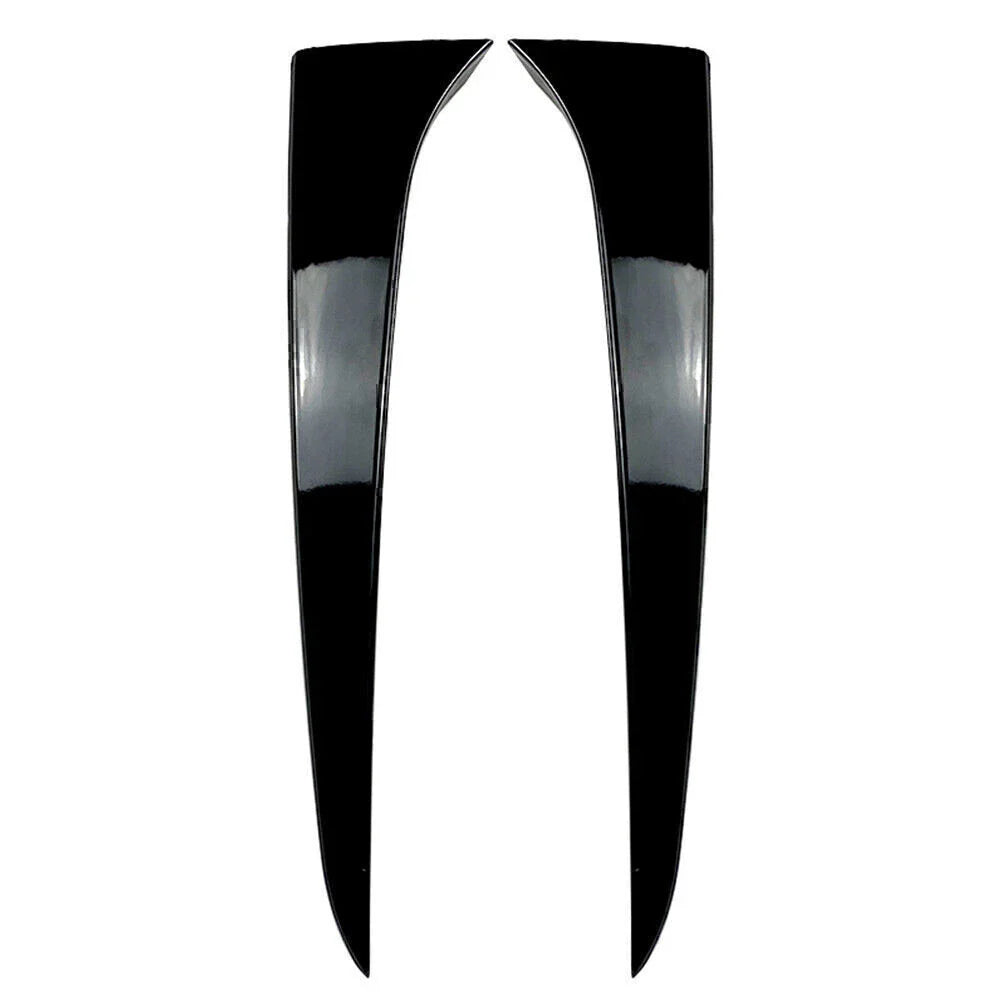 ABS Glossy Black Rear Window Spoiler Trim Covers for Skoda Kamiq (2019-2023)