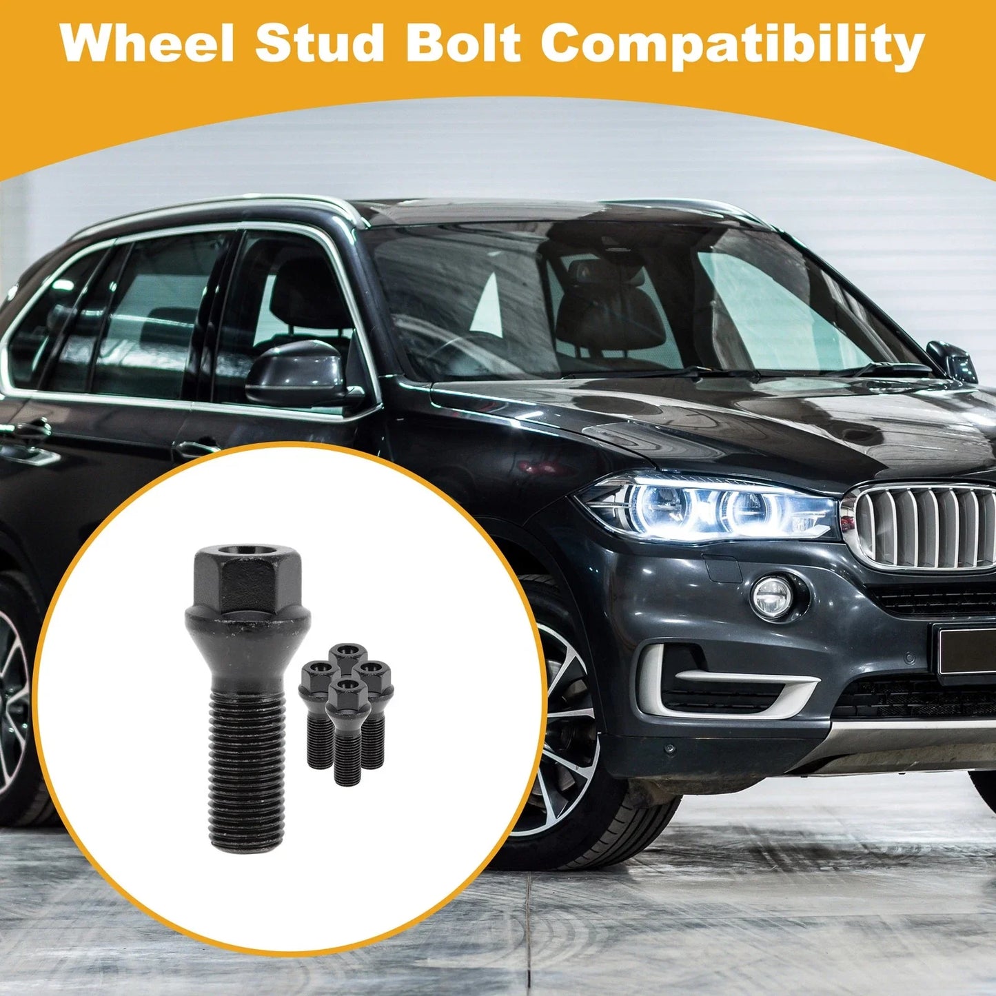 Wheel Lug Stud M14x1.5 for BMW 745i/745Li (2002 - 2005) 5 Pcs