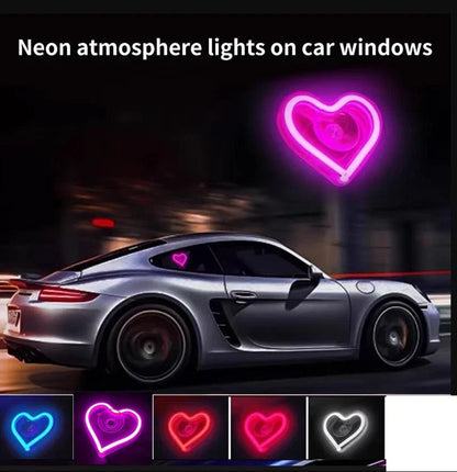 LED Triangle Window Love Neon Light for Vehicle
