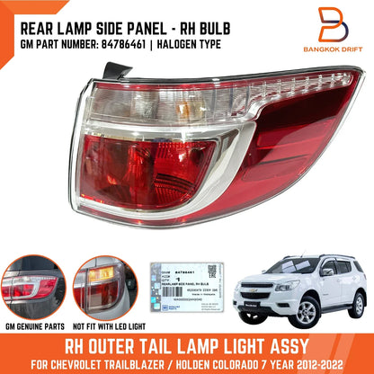 Genuine Right Tail Light Lamp Outer for Holden Colorado 7 Trailblazer (12-22)