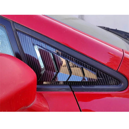 Carbon Fiber Side Window Louver Shutter Covers for Honda Civic (2006-2011)