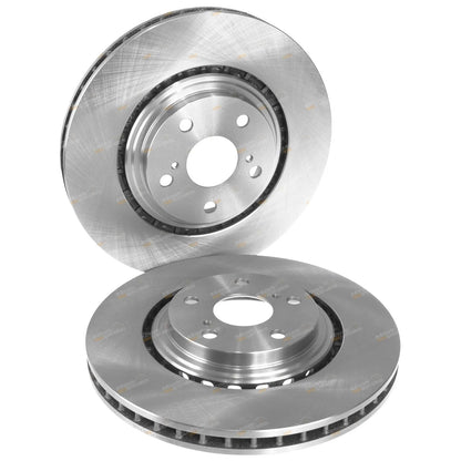 Front Disc Brake Rotors + Pads for Toyota Kluger (2007–2020)