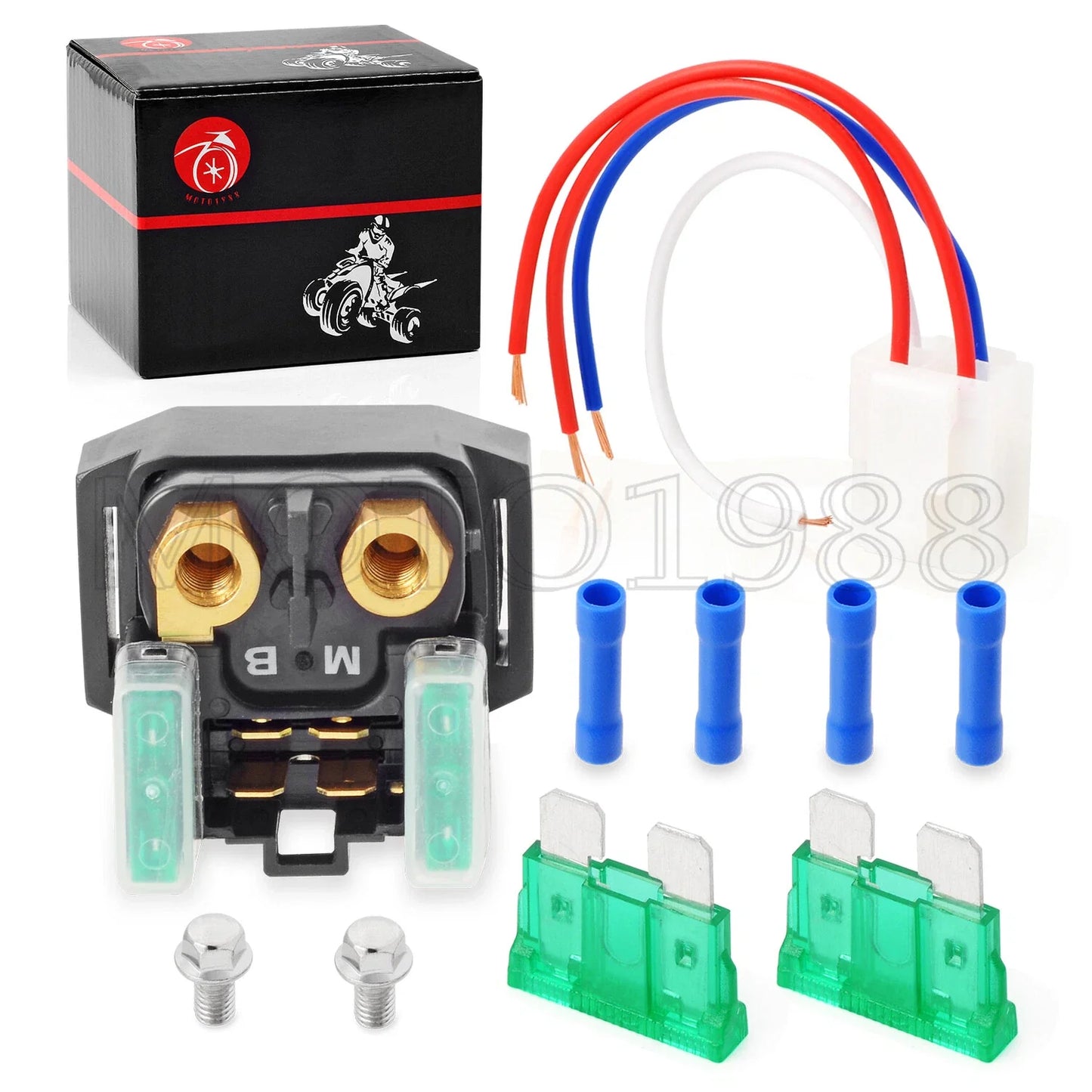 Starter Solenoid Relay W Plug for Yamaha XVS1300 V-Star 1300 (2007–2017)