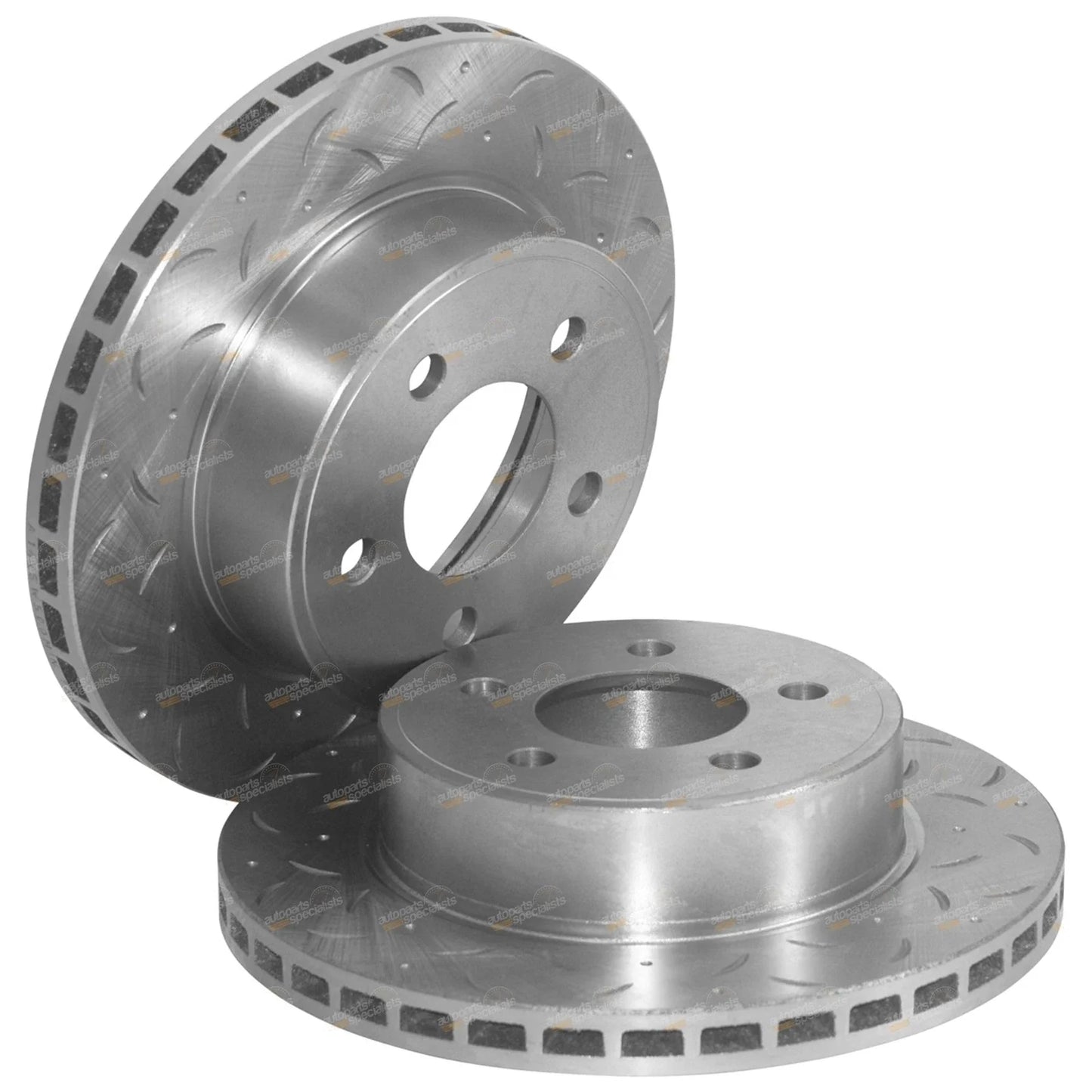 Front Disc Brake Rotors Drilled Slotted for Ford Falcon AU Fairmont (1998-2000)