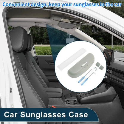 Car Sunglasses Case for Hyundai Tucson 2022-2025 ABS Grey 1 x Set