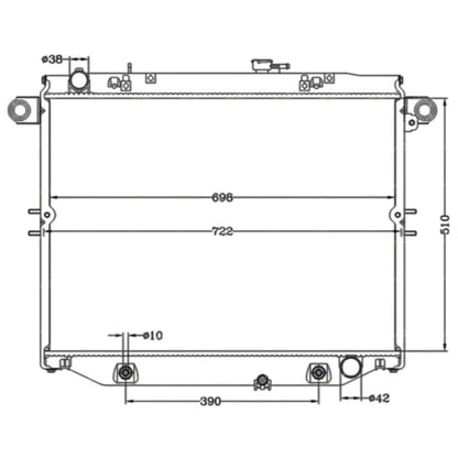 Radiator 4.7L V8 Petrol Aluminium Alloy Heavy Duty for Lexus LX470 (1998–2007)