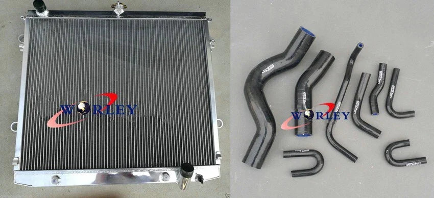 Radiator & Black Hoses for Landcruiser VDJ200R 200 Series 4.5TD V8 Diesel (07-15)