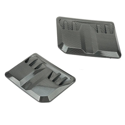 Glossy Black Hood Vent Scoop Covers for Car Exterior Trim